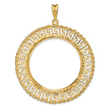 14k Yellow Gold coin bezel for US $100 American Eagle Platinum — additional image