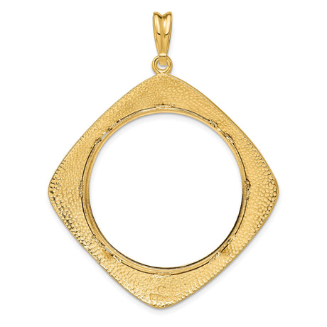 14k Yellow Gold coin bezel for US $100 American Eagle Platinum — additional image