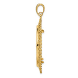 14k Yellow Gold coin bezel for Isle of Man £5 Noble Series 3 — alternate view