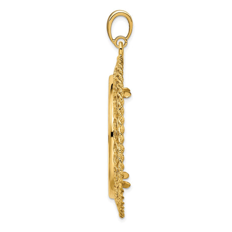14k Yellow Gold coin bezel for US $100 American Eagle Platinum — alternate view