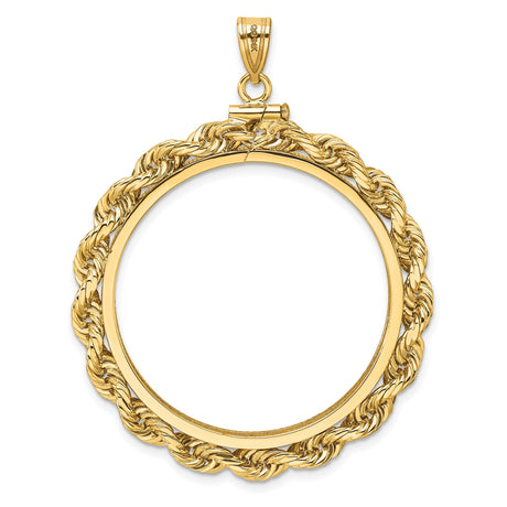 14k Yellow Gold coin bezel for Australian $100 Lunar Series 1 — additional image