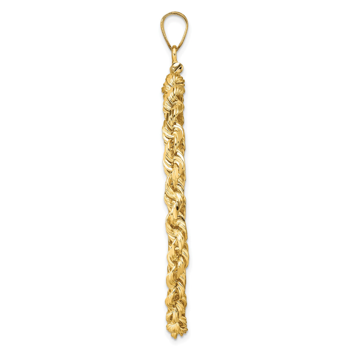 39.5 mm 14k Yellow Gold coin bezel pendant — alternate view