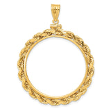 14k Yellow Gold coin bezel for UK £100 Britannia Series 3 — additional image
