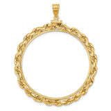 14k Yellow Gold coin bezel for Australian $100 Lunar Series 2 — additional image