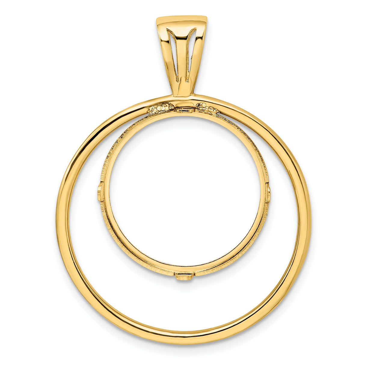14k Yellow Gold coin bezel for Australian $25 Kangaroo — additional image