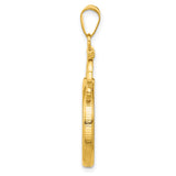 14k Yellow Gold coin bezel for Australian $25 Kangaroo — alternate view
