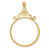 14k Yellow Gold coin bezel for Isle of Man £5 Noble Series 2 — additional image