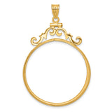 14k Yellow Gold coin bezel for Australian $100 Nugget — additional image