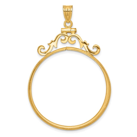 14k Yellow Gold coin bezel for Australian $100 Lunar Series 1 — additional image