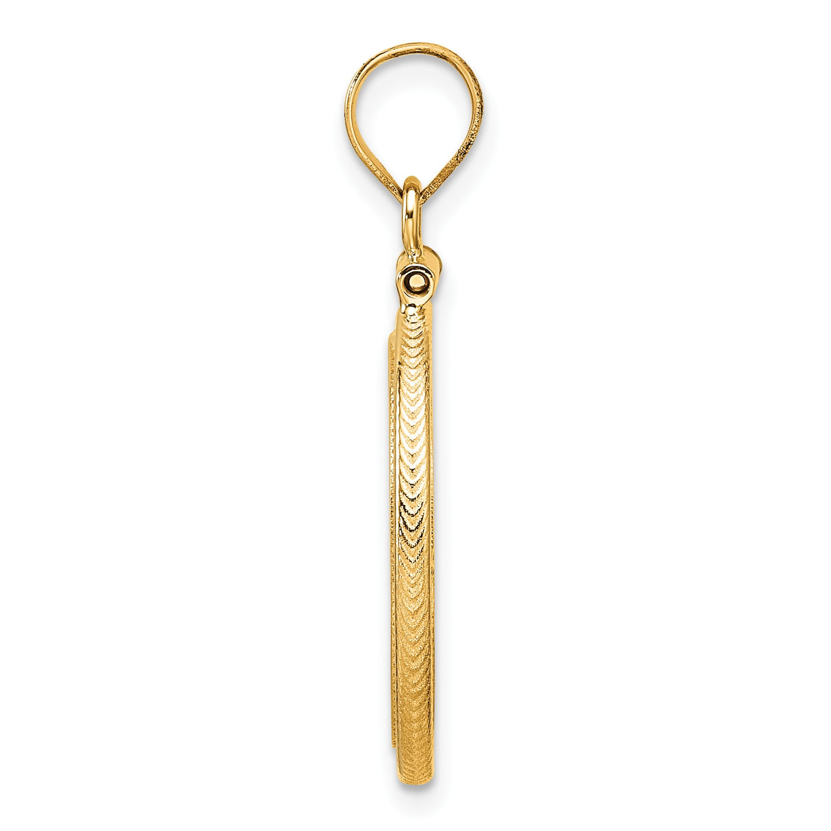 14k Yellow Gold coin bezel for Australian $15 Kangaroo — alternate view
