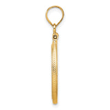 14k Yellow Gold coin bezel for Australian $15 Kangaroo — alternate view