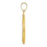 14k Yellow Gold coin bezel for Isle of Man Cat — alternate view