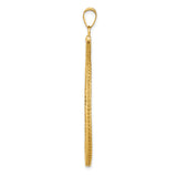 39.5 mm 14k Yellow Gold coin bezel pendant — alternate view