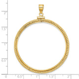 14k Yellow Gold coin bezel for Australian $100 Lunar Series 2 — additional image