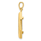 14k Yellow Gold coin bezel for UK £25 Britannia — alternate view