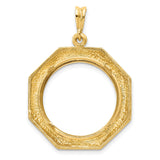 14k Yellow Gold coin bezel for Australian $25 Kangaroo — additional image