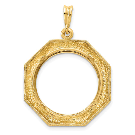 14k Yellow Gold coin bezel for Australian $25 Kangaroo — additional image