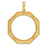 14k Yellow Gold coin bezel for Isle of Man £5 Angel Series 1 — additional image
