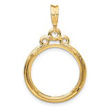 14k Yellow Gold coin bezel for Australian $15 Koala — additional image
