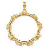 14k Yellow Gold coin bezel for Isle of Man £5 Angel Series 1 — additional image