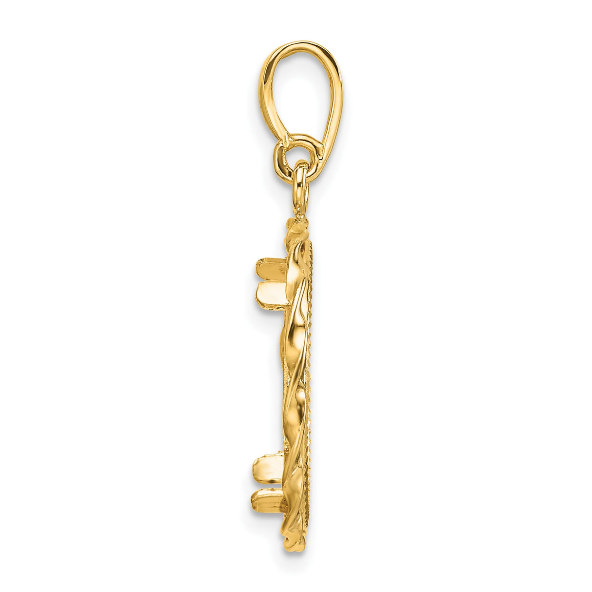 14k Yellow Gold coin bezel for Australian $15 Koala — alternate view