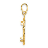 14k Yellow Gold coin bezel for Australian $15 Koala — alternate view