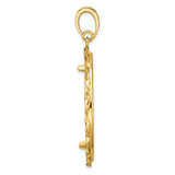 14k Yellow Gold coin bezel for Australian $100 Kangaroo Series 1 — alternate view