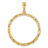 14k Yellow Gold coin bezel for Australian $100 Kangaroo Series 1 — additional image