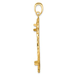 39.5 mm 14k Yellow Gold coin bezel pendant — alternate view