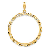 14k Yellow Gold coin bezel for Australian $100 Koala — additional image