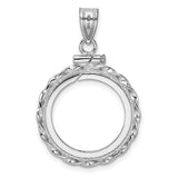 14k White Gold coin bezel for Australian $15 Lunar Series 3 — additional image