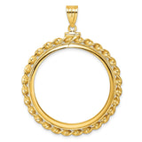 14k Yellow Gold coin bezel for Isle of Man £5 Noble Series 1 — additional image