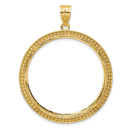 14k Yellow Gold coin bezel for US $100 American Eagle Platinum — additional image