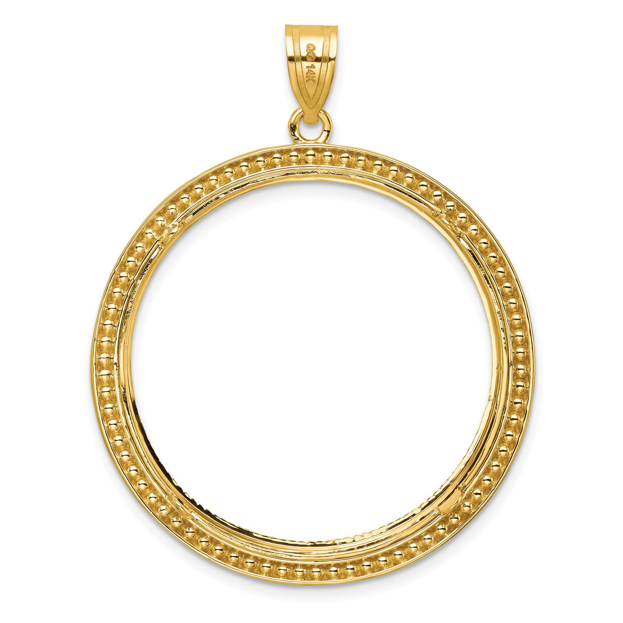 14k Yellow Gold coin bezel for Isle of Man £5 Noble Series 1 — additional image