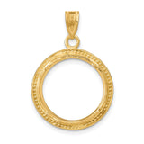 14k Yellow Gold coin bezel for Australian $15 Koala — additional image