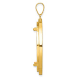 14k Yellow Gold coin bezel for US $100 American Eagle Platinum — alternate view