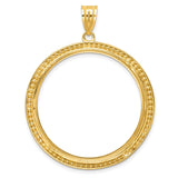 14k Yellow Gold coin bezel for Isle of Man £5 Noble Series 3 — additional image