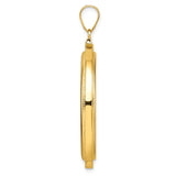 14k Yellow Gold coin bezel for UK £100 Britannia Series 3 — alternate view