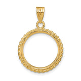 14k Yellow Gold coin bezel for Australian $15 Koala — additional image