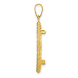 14k Yellow Gold coin bezel for US $25 American Eagle Platinum — alternate view
