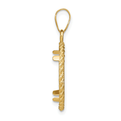 14k Yellow Gold coin bezel for Australian $15 Kangaroo — alternate view