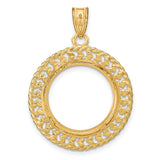 14k Yellow Gold coin bezel for Australian $15 Koala — additional image