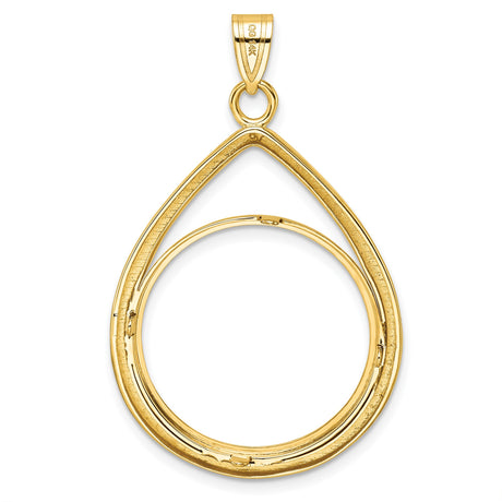 14k Yellow Gold coin bezel for US $25 American Eagle Platinum — additional image