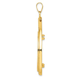 14k Yellow Gold coin bezel for Isle of Man £5 Angel Series 1 — alternate view