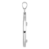 14k White Gold coin bezel for US $50 American Eagle Platinum — alternate view
