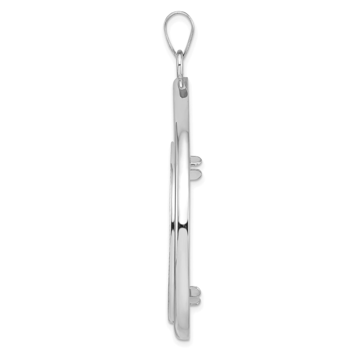 14k White Gold coin bezel for US $100 American Eagle Platinum — alternate view
