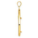 14k Yellow Gold coin bezel for US $25 American Eagle Platinum — alternate view