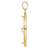 14k Yellow Gold coin bezel for US $25 American Eagle Platinum — alternate view