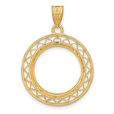 14k Yellow Gold coin bezel for Australian $15 Koala — additional image