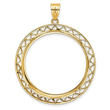 14k Yellow Gold coin bezel for Isle of Man £5 Noble Series 1 — additional image